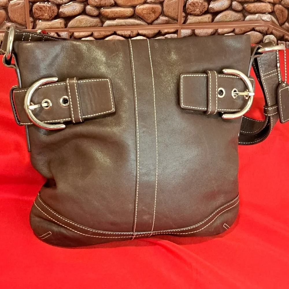 Coach Leather Soho Slim Duffle Bag